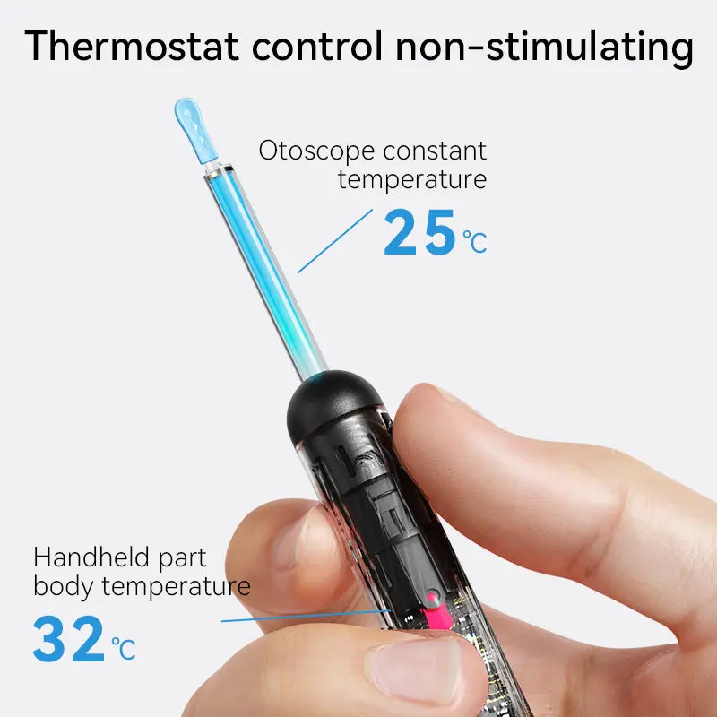 1080P HD Ear Wax Removal Tool with Camera, 6-Piece Ear Cleaning Kit, Rechargeable USB Ear Cleaner with WiFi Connectivity