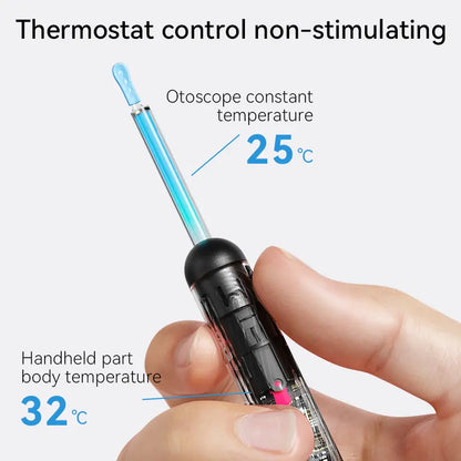 1080P HD Ear Wax Removal Tool with Camera, 6-Piece Ear Cleaning Kit, Rechargeable USB Ear Cleaner with WiFi Connectivity