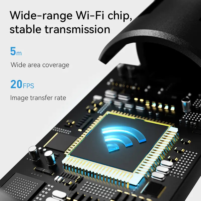 1080P HD Ear Wax Removal Tool with Camera, 6-Piece Ear Cleaning Kit, Rechargeable USB Ear Cleaner with WiFi Connectivity