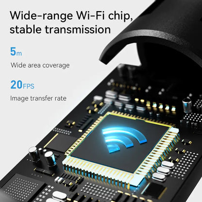 1080P HD Ear Wax Removal Tool with Camera, 6-Piece Ear Cleaning Kit, Rechargeable USB Ear Cleaner with WiFi Connectivity